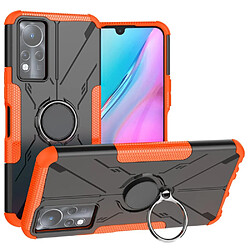 Coque en TPU anti-rayures, anti-chutte avec béquille annulaire réglable pour votre Infinix Note 11 - orange