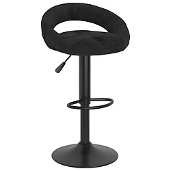 vidaXL Tabourets de bar 2 pcs Noir Velours