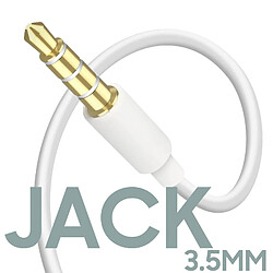 Écouteurs Jack 3.5mm Intra-auriculaires Kit Piéton Samsung EHS64AVFWE Blanc pas cher