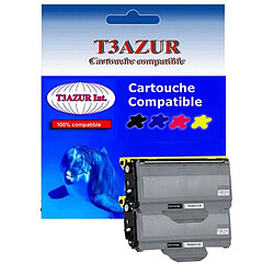 2 Toners Laser compatibles pour Brother DCP7030, DCP7040, TN2120 - T3AZUR