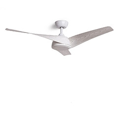 Avis Ledkia Ventilateur de Plafond Silencieux Eubea 132cm Motor DC Sans lumière Télécommande Bois blanc Bois blanc Oui