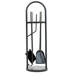 Acessoires de cheminée Alexandra House Living Noir Fer 22 x 68 x 22 cm