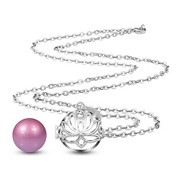 Totalcadeau Bola de grossesse lotus avec grelot rose