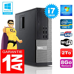 PC DELL 990 SFF Core I7-2600 Ram 8Go Disque 2 To Wifi W7 - Occasion