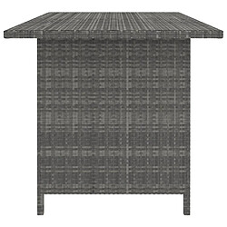 Acheter Maison Chic Salon de jardin 9 pcs + coussins - Mobilier/Meubles de jardin - Table et chaises d'extérieur Résine tressée Gris -MN45810