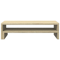 Avis vidaXL Support de moniteur chêne sonoma 54x22x15 cm bois d'ingénierie