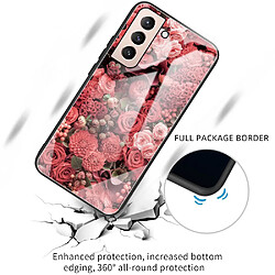 Coque en TPU antichoc fleur rouge pour votre Samsung Galaxy S22