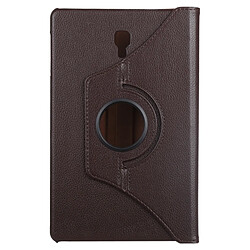 Avis Wewoo Etui en cuir à rotation horizontale à 360 degrés avec texture Litchi pour Galaxy Tab A 10.5, avec support (Marron)