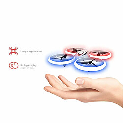 Justgreenbox 2.4GHz 4 canaux S123 LED Mini Drone pour Enfants Télécommande Petit Quadricoptère RC - T3654657587970 pas cher