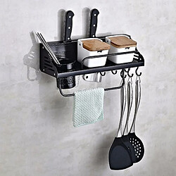 Wewoo Un support de stockage pour porte-condiments mural multifonctions cuisineversion 40 cm noir