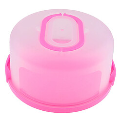 Avis transporteur de gâteau portable en plastique cupcake contenant muffin boîte d'emballage rose