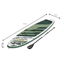 Planche Paddle Surf Gonflable Bestway Hydro-Force Kahawai 310x86x15 cm Pagaie, Pompe et Sac pas cher