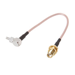 Wewoo SMA Femelle vers CRC9 / TS9 Double RF Coaxial Connecteur RG316 Câble AdaptateurLongueur 15cm