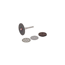 3 disques de coupe et 1 meule sur tige 3,17 mm pour outil multifonction - 783161 - Silverline 