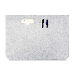 Avis Wewoo Sacoche ordinateur PC Mac Sac à main en feutre perméable à l'air pour portable MacBookavec de rangementTaille 15 pouces Gris