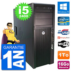 PC Tour HP Z210 Intel Core i5-2400 RAM 16Go Disque Dur 1To Windows 10 Wifi - Occasion