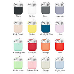 Coque en silicone airpods mats blanc pour votre Apple AirPods (2019)/(2016)