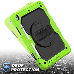 Avis Wewoo Housse Étui Coque Pour iPad 10.2 Gel de silice coloré antichoc + de protection PC avec support et bandoulière et et fente stylo Vert