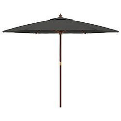 Acheter Maison Chic Parasol Jardin | Parasol de jardin avec mat en bois anthracite 299x240 cm - GKD88124