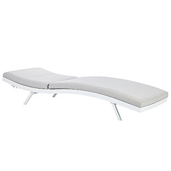 Acheter Beliani Chaise longue Métal Gris clair AMELIA