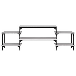 Maison Chic Meuble TV scandinave gris - Banc TV pour salon Sonoma 157x35x52 cm bois d'ingénierie -MN22829 pas cher