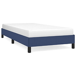 Maison Chic Lit adulte - Lit simple Cadre de lit,Structure du lit Contemporain Bleu 90x200 cm Tissu -MN74691