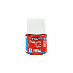 Pebeo Peinture textile Setacolor opaque - Rouge vermillon - 45 ml