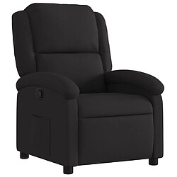 vidaXL Fauteuil inclinable Noir Tissu