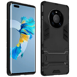 Avizar Coque Huawei Mate 40 Pro / Pro Plus Antichoc Relief Béquille Support Vidéo noir