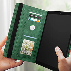 Avis Avizar Étui Portefeuille pour Lenovo Tab M8 Gen 4 avec Motif Floral Vert