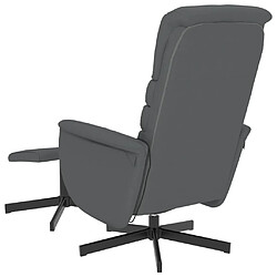 Acheter vidaXL Fauteuil inclinable de massage avec repose-pied gris similicuir