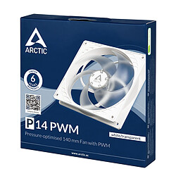 Avis ARCTIC P14 PWM - Ventilateur boîtier 140mm, contrôle PWM, blanc transparent