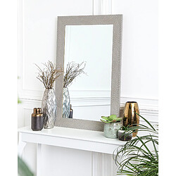 Beliani Miroir NEVEZ 91 cm Gris