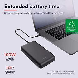 SANAG Laro Batterie Externe Ordinateur Portable 100W Power Bank 20000Mah 2X Usb-C 1X Usb-A, Chargeur Portable Rapide Powerbank Iphone Macbook Ipad Steam Deck Xiaomi Dell Asus Lenovo