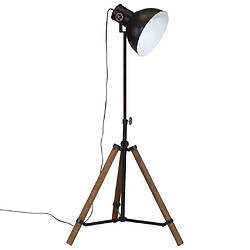 vidaXL Lampadaire 25 W noir 75x75x90-150 cm E27