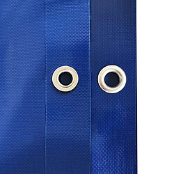 Acheter Helloshop26 Bâche de protection imperméable résistante aux intempéries polyester revêtu de pvc 650 g m² couverture étanche d'extérieur camion meuble de jardin bois 4x3 m bleu 01_0000286