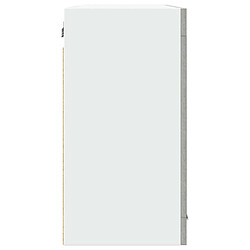 Acheter vidaXL Armoire en verre suspendue gris béton 80x31x60 cm