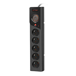 Power strip Z5 3m 5x230V 10A Z5/30/CZ black