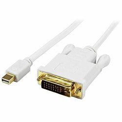 StarTech.com Câble Adaptateur Mini DisplayPort vers DVI-D Actif 1,8 m - Convertisseur Mini DP Mâle vers DVI Mâle 2560 x 1600 - Blanc pas cher