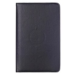 Wewoo Housse Étui noir pour Samsung Galaxy Tab E 9.6 Litchi Texture 360 degrés rotation en cuir avec support multifonctionnel