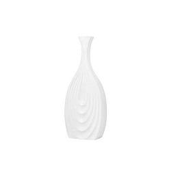 Beliani Vase décoratif THAPSUS Céramique 39 cm Blanc pas cher