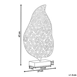 Beliani Figurine décorative de feuille dorée LITHIUM