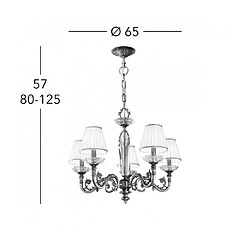 Acheter Luminaire Center Chandelier classique CONTARINI or Français 5 ampoules