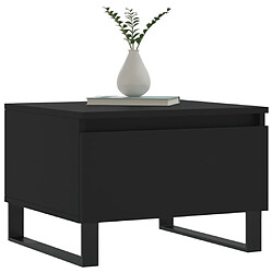 Avis Maison Chic Table basse,Table Console Table d'appoint, Table pour salon noir 50x46x35 cm bois d'ingénierie -MN33284