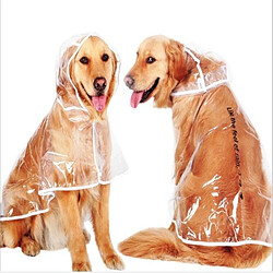 Wewoo Vêtements imperméables transparents pour chientaille S Orange pas cher