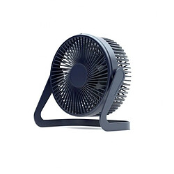 (Bleu Foncé) Ventilateur de Bureau USB 5 Pouces 360 Rotatif Mini Ventilateur Électrique Portable Réglable Refroidisseur d'Air Muet d'Été