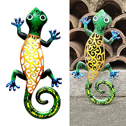 Avis Gecko Ornements Jardin Cour de Mur En Métal Art