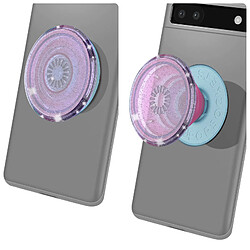 Popsockets PopGrip Glitter Lavender Poignée Maintien Support Fixation adhésive Violet pas cher