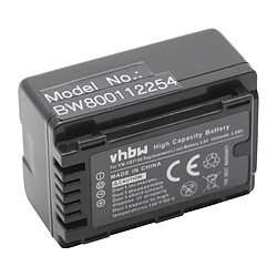 vhbw Li-Ion Batterie 1600mAh (3.6V) pour caméra vidéo, caméscope Panasonic HC-V720M, HC-V720MGK, HC-VX870, HC-W570, HC-W580 comme VW-VBT190.