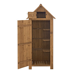 Abri de Jardin à Toit Bitumé Ottrott en Bois 179 x 77 x 54 cm [en.casa] pas cher